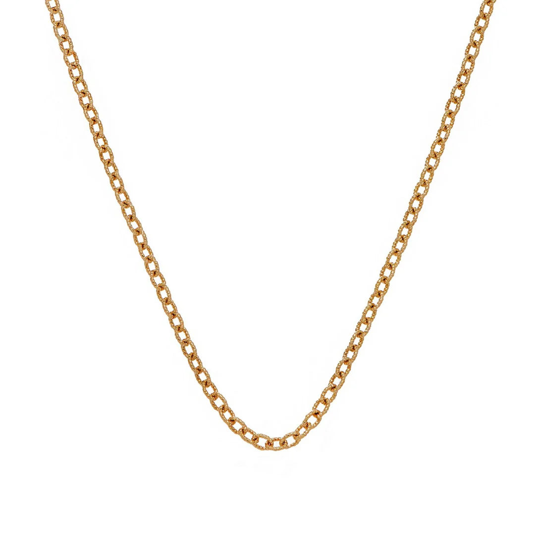 Sethi Couture Necklaces and Pendants Sethi Couture 14K Yellow Gold Medium Twisted Oval Cable Chain