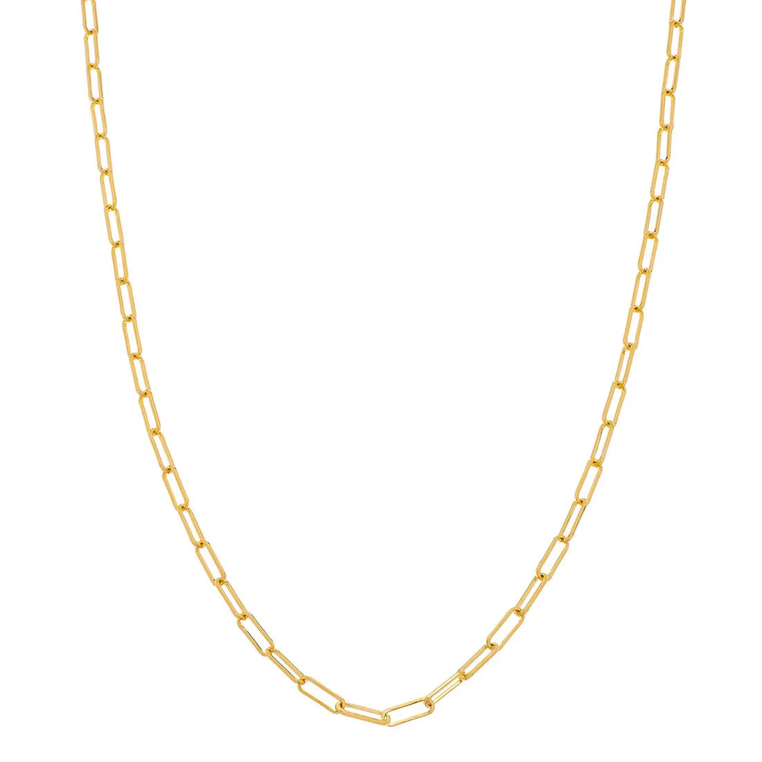 Sethi Couture Necklaces and Pendants Sethi Couture 14K Yellow Gold Paper Clip Chain - 24"