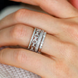 Sethi Couture Wedding Band Sethi Couture 18k White Gold Cesta White Diamond Eternity Band - Size 7