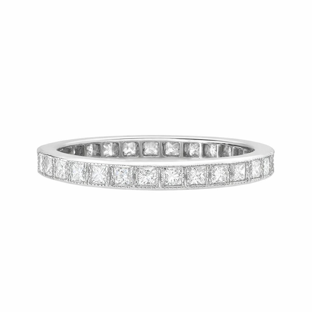 Sethi Couture Wedding Band Sethi Couture 18k White Gold Claire White Diamond Eternity Band - Size 6.5