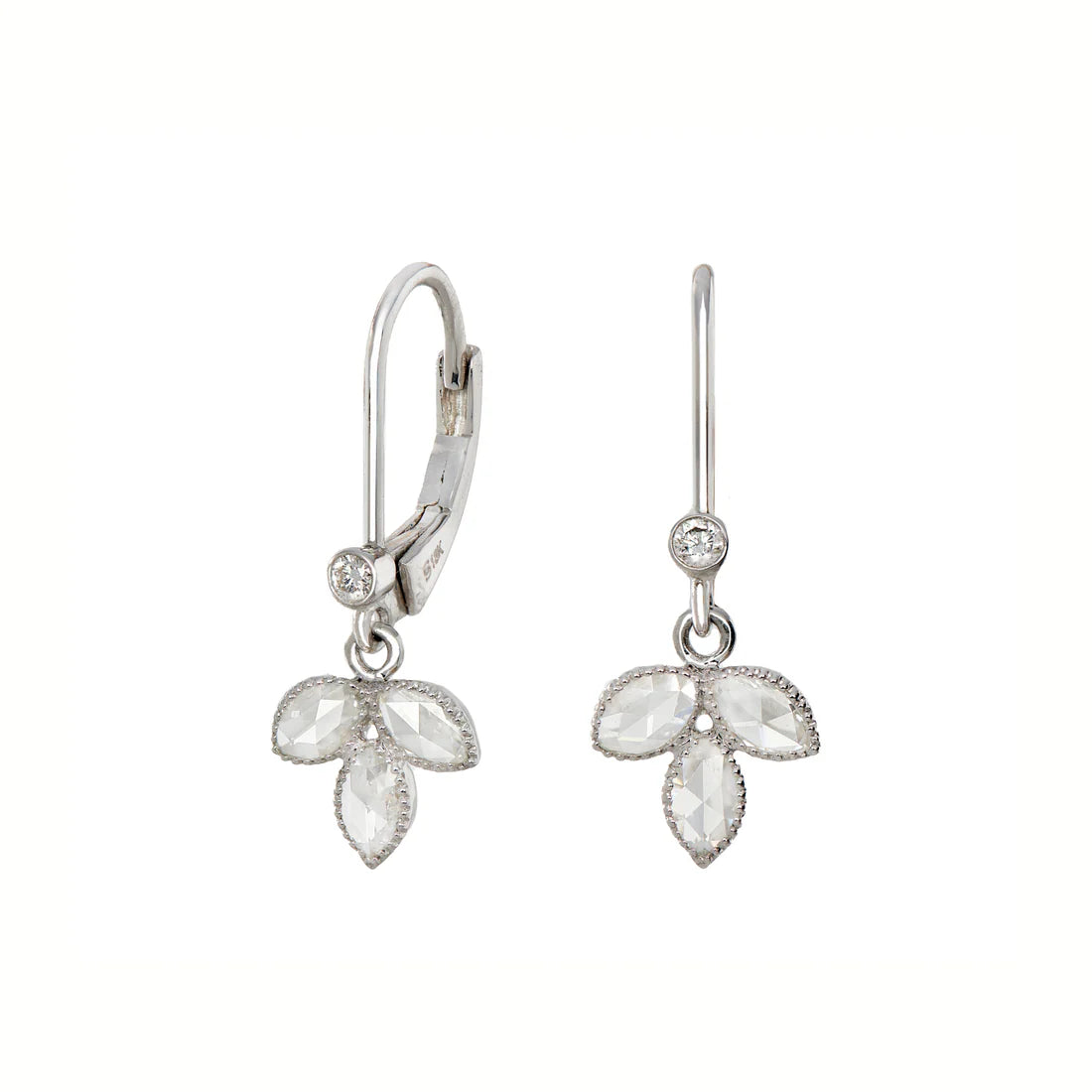 Sethi Couture Earrings Sethi Couture 18K White Gold Lilah Diamond Drop Earrings