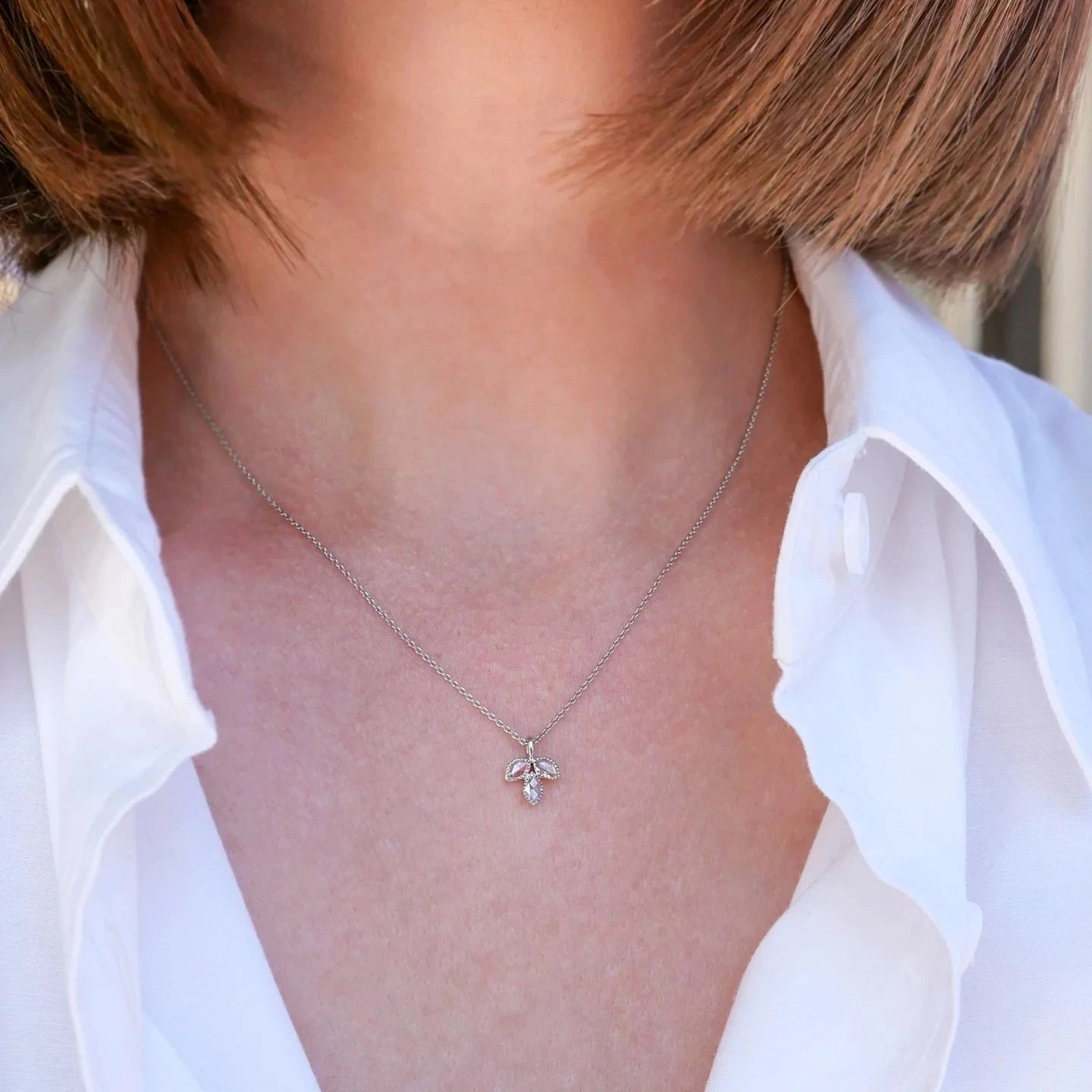 Sethi Couture Necklaces and Pendants Sethi Couture 18K White Gold Lilah Diamond Pendant Necklace
