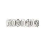 Sethi Couture Wedding Band Sethi Couture 18k White Gold Modern Heritage Diamond Eternity Band - Size 6.5