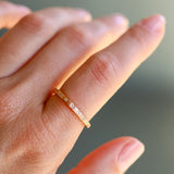 Sethi Couture Wedding Band Sethi Couture 18K Yellow Gold Dunes Narrow Diamond Eternity Band - Size 6