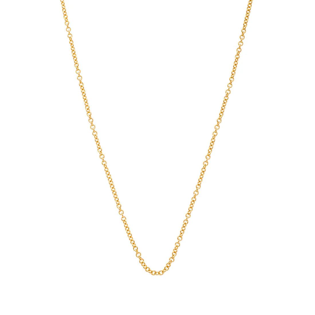 Sethi Couture Necklaces and Pendants Sethi Couture 18K Yellow Gold Oval Cable Chain - 18"