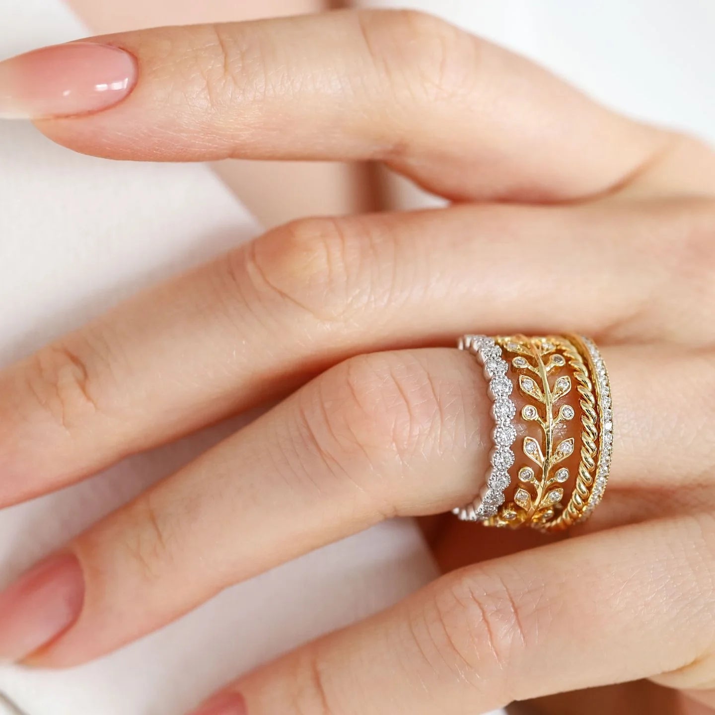 Sethi Couture Wedding Band Sethi Couture 18K Yellow Gold Rope Band