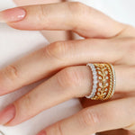 Sethi Couture Wedding Band Sethi Couture 18K Yellow Gold Rope Band