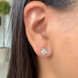 Sethi Couture Earrings Sethi Couture 18K Yellow Gold Tuilerie White Diamond Stud Earrings