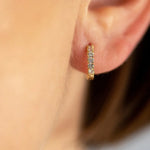 Sethi Couture Earrings Sethi Couture 18K Yellow Gold Zelda Diamond Huggie Earrings