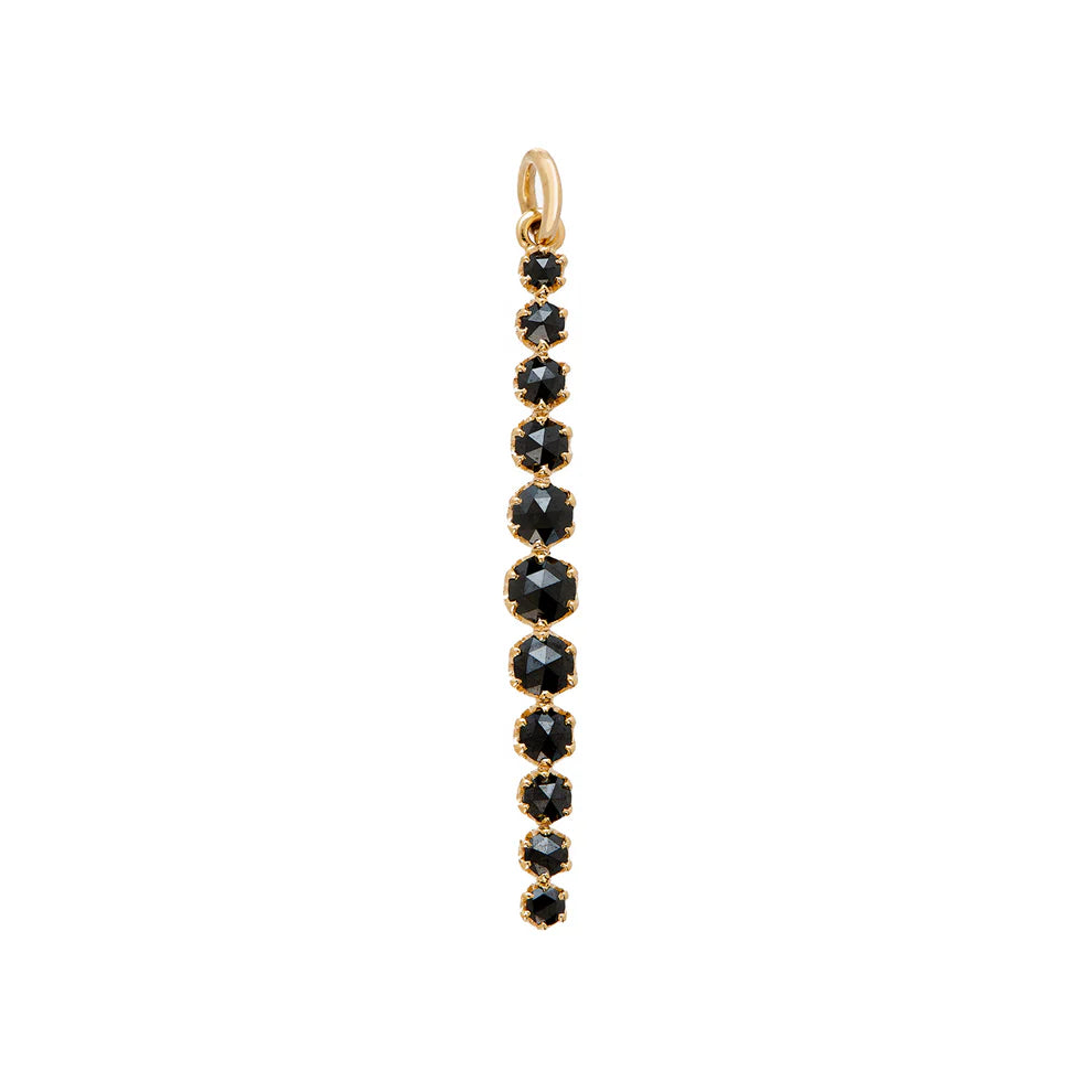 Sethi Couture Sethi Couture Alexa 18k Yellow Gold Black Diamond Linear Pendant