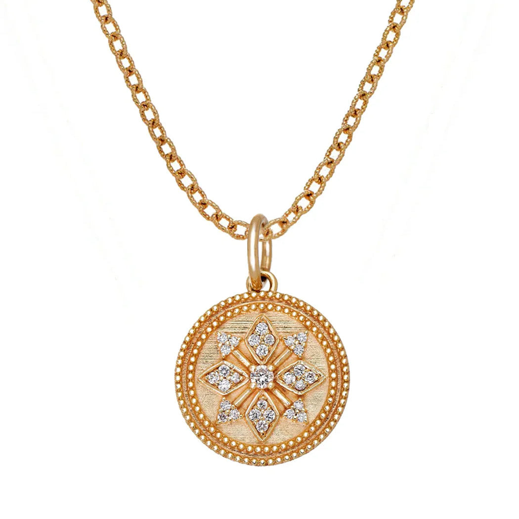 Sethi Couture Necklaces and Pendants Sethi Couture Athena 18k Yellow Gold Diamond Pendant