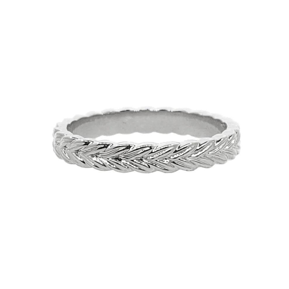 Sethi Couture Ring Sethi Couture Braid 18k White Gold Band