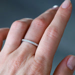 Sethi Couture Sethi Couture Emma 18K White Gold Princess-Cut Diamond Eternity Band