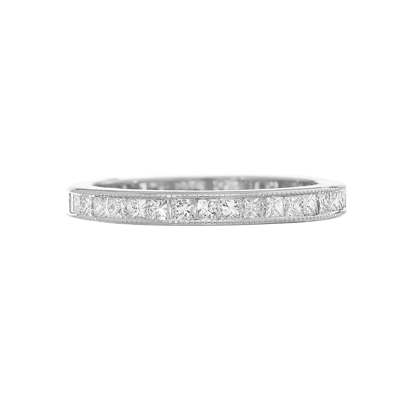 Sethi Couture Sethi Couture Emma 18K White Gold Princess-Cut Diamond Eternity Band