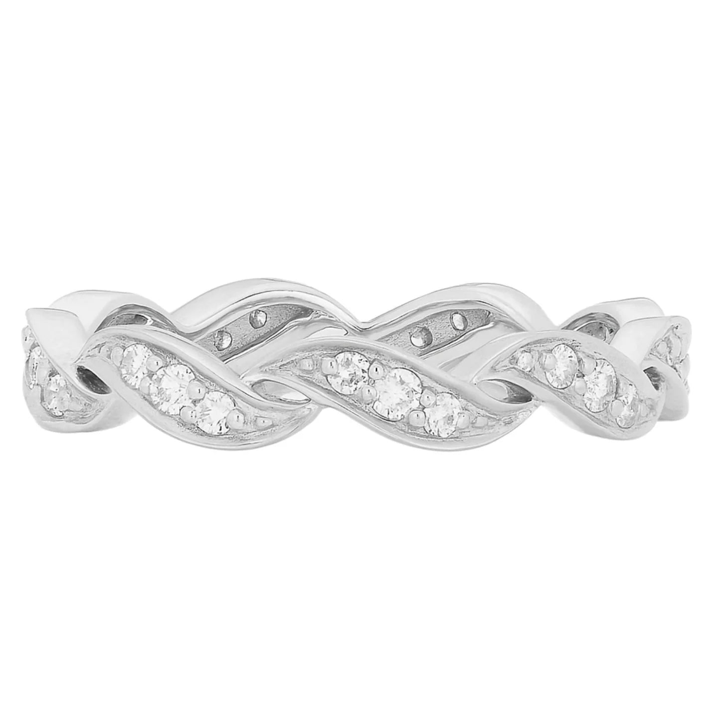 Sethi Couture ring Sethi Couture Esha 18k White Gold Diamond Band