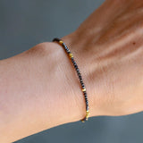 Sethi Couture Bracelet Sethi Couture Leena 14k Yellow Gold Noir Black Diamond and Gold Bracelet