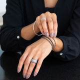 Sethi Couture Bracelet Sethi Couture Leena 14k Yellow Gold Noir Large Black Diamond Bracelet