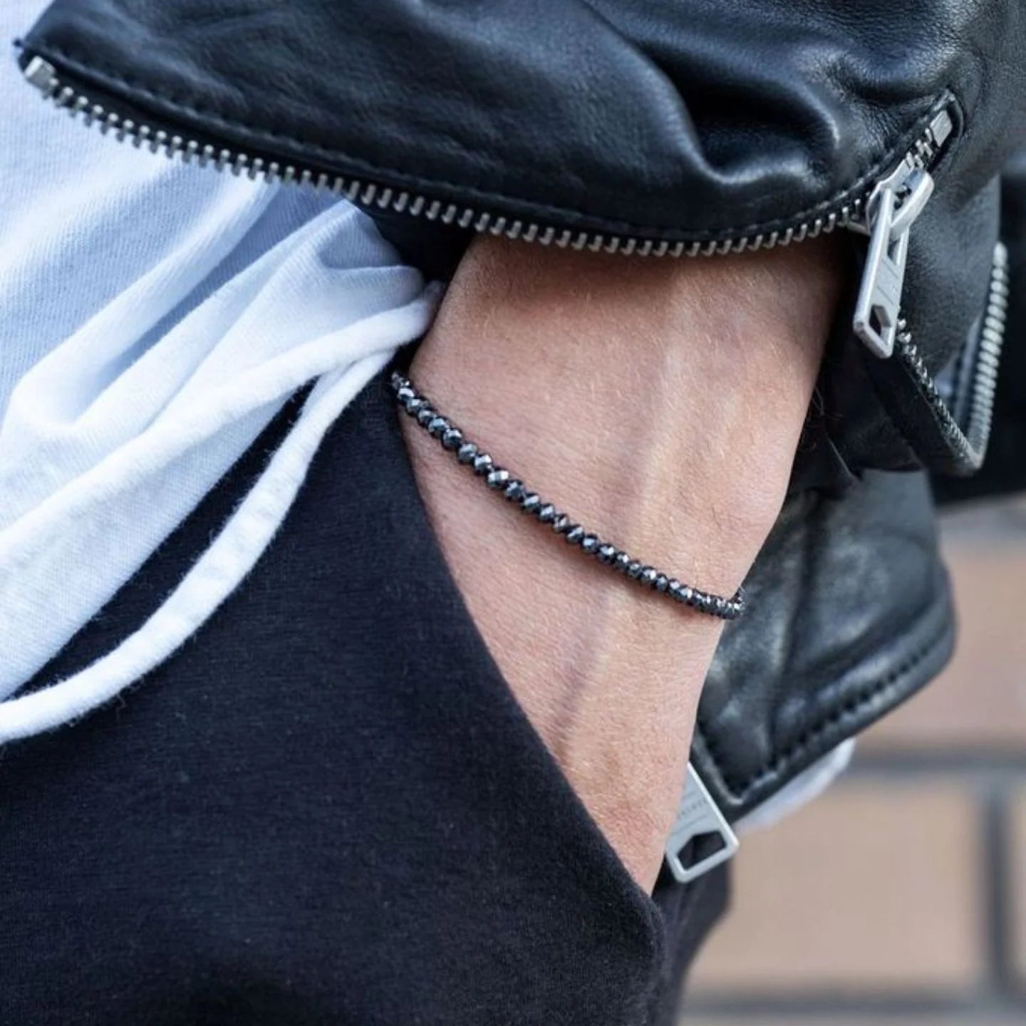 Sethi Couture Bracelet Sethi Couture Leena 14k Yellow Gold Noir Large Black Diamond Bracelet