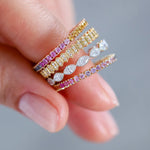 Sethi Couture Sethi Couture Mini Abacus 18K Yellow Gold Diamond Eternity Band