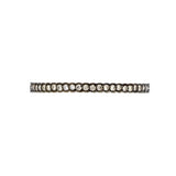 Sethi Couture Sethi Couture Scallop 18K White Gold Black Rhodium Diamond Eternity Band