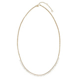 Sethi Couture Sethi Couture Zeena 18k Yellow Gold Fringe Diamond Necklace