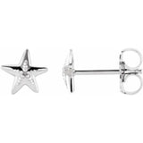 Sincerely, Springer's Earring Sincerely Springer's 14k White Gold Starfish Stud Earrings