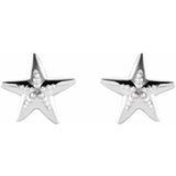 Sincerely, Springer's Earring Sincerely Springer's 14k White Gold Starfish Stud Earrings
