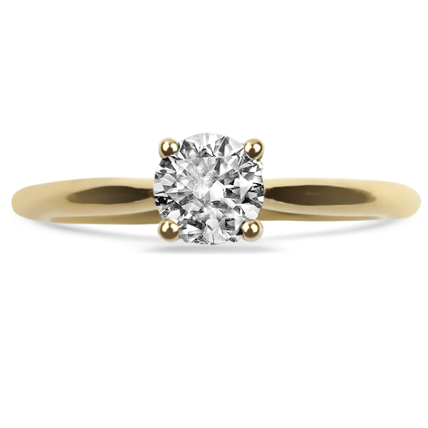 Sincerely, Springer's Engagement Ring Sincerely, Springer’s 14k Yellow Gold .50ct. Hidden Halo Solitaire Diamond Engagement Ring 6.50