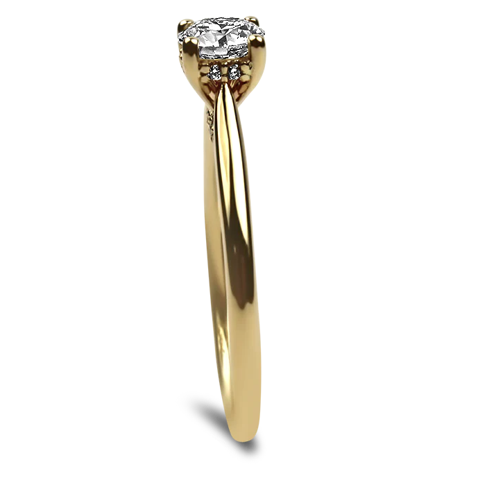 Sincerely, Springer's Engagement Ring Sincerely, Springer’s 14k Yellow Gold .50ct. Hidden Halo Solitaire Diamond Engagement Ring 6.50