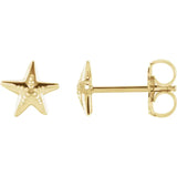 Sincerely, Springer's Earring Sincerely Springer's 14k Yellow Gold Starfish Stud Earrings