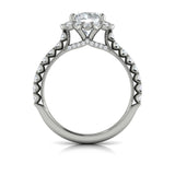 Sincerely, Springer's Engagement Ring Sincerely Springer's 18K White Gold Round Engagement Ring Style Mounting