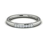 Sincerely, Springer's Wedding Band Sincerely, Springer's by Vlora 18k White Gold Diamond Band with Bead-Set Diamonds