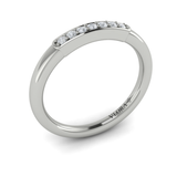 Sincerely, Springer's Wedding Band Sincerely, Springer's by Vlora 18k White Gold Diamond Band with Bead-Set Diamonds
