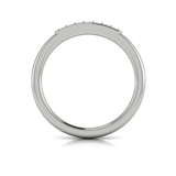 Sincerely, Springer's Wedding Band Sincerely, Springer's by Vlora 18k White Gold Diamond Band with Bead-Set Diamonds