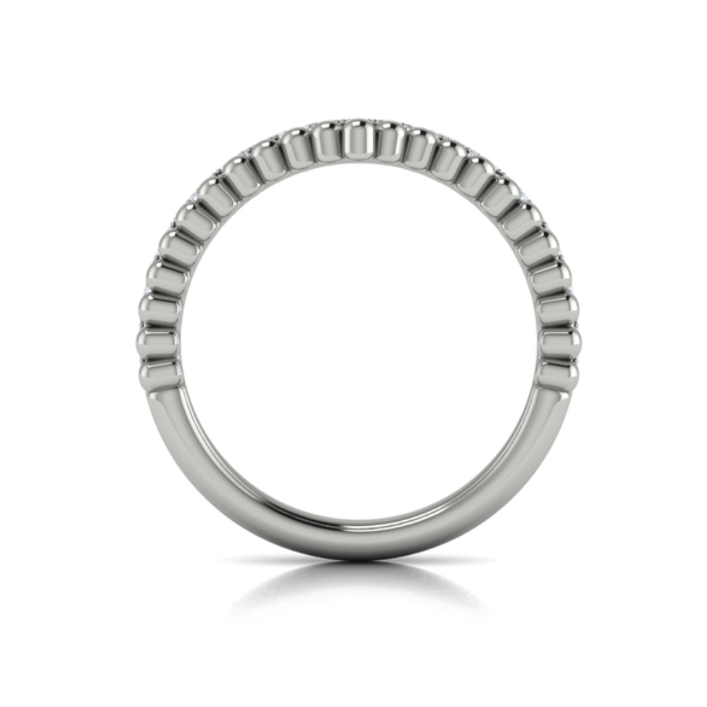 Sincerely, Springer's Wedding Band Sincerely, Springer's by Vlora 18k White Gold Diamond Contour Band - .15ctw