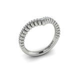 Sincerely, Springer's Wedding Band Sincerely, Springer's by Vlora 18k White Gold Diamond Contour Band - .15ctw