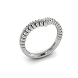 Sincerely, Springer's Wedding Band Sincerely, Springer's by Vlora 18k White Gold Diamond Contour Band - .15ctw