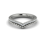 Sincerely, Springer's Wedding Band Sincerely, Springer's by Vlora 18k White Gold Diamond Contour Band - .15ctw
