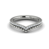 Sincerely, Springer's Wedding Band Sincerely, Springer's by Vlora 18k White Gold Diamond Contour Band - .15ctw