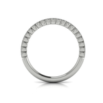Sincerely, Springer's Wedding Band Sincerely, Springer's by Vlora 18k White Gold Round Diamond Milgrain Bezel Band - .24ctw
