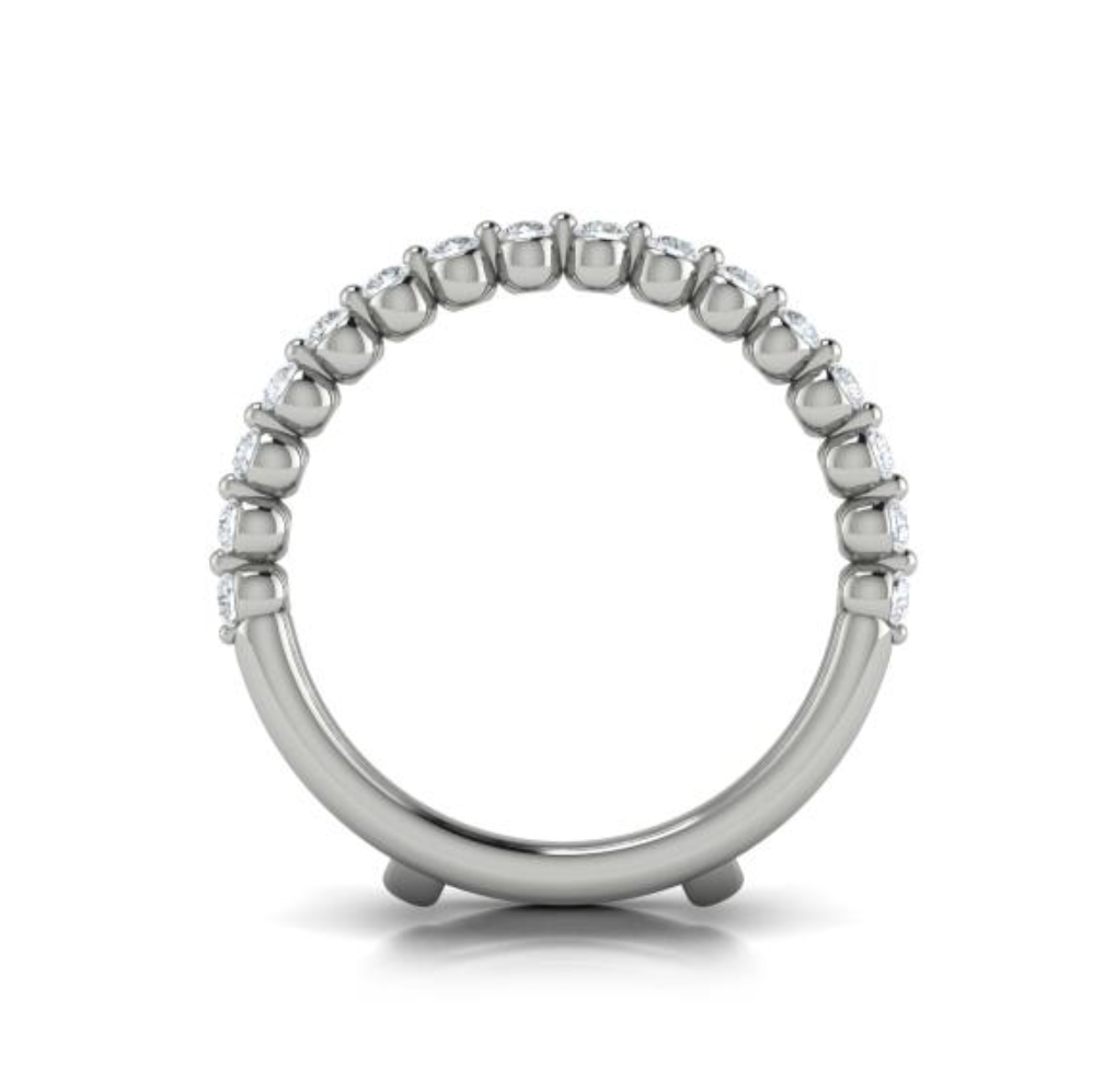 Sincerely, Springer's Wedding Band Sincerely, Springer's by Vlora 18k White Gold Round Diamond Ring Jacket – .77ctw