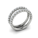 Sincerely, Springer's Wedding Band Sincerely, Springer's by Vlora 18k White Gold Round Diamond Ring Jacket – .77ctw