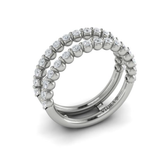 Sincerely, Springer's Wedding Band Sincerely, Springer's by Vlora 18k White Gold Round Diamond Ring Jacket – .77ctw