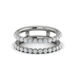 Sincerely, Springer's Wedding Band Sincerely, Springer's by Vlora 18k White Gold Round Diamond Ring Jacket – .77ctw
