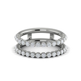 Sincerely, Springer's Wedding Band Sincerely, Springer's by Vlora 18k White Gold Round Diamond Ring Jacket – .77ctw