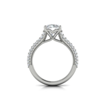 Sincerely, Springer's Engagement Ring Sincerely, Springer's by Vlora 18k White Gold Round Engagement Ring Mounting - 0.68ctw