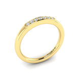 Sincerely, Springer's Wedding Band Sincerely, Springer's by Vlora 18k Yellow Gold Diamond Band with Bead-Set Diamonds