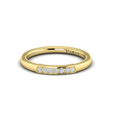 Sincerely, Springer's Wedding Band Sincerely, Springer's by Vlora 18k Yellow Gold Diamond Band with Bead-Set Diamonds