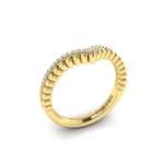 Sincerely, Springer's Wedding Band Sincerely, Springer's by Vlora 18k Yellow Gold Diamond Contour Band - .15ctw