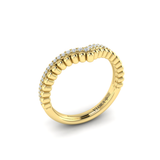 Sincerely, Springer's Wedding Band Sincerely, Springer's by Vlora 18k Yellow Gold Diamond Contour Band - .15ctw